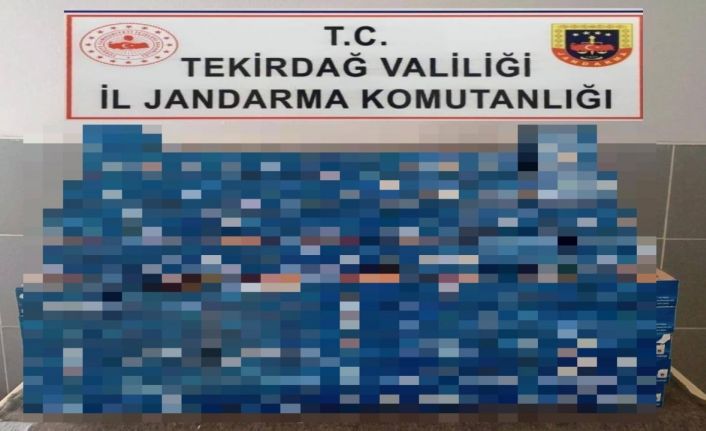 Tekirdağ’da 49 bin 400 makaron ele geçirildi