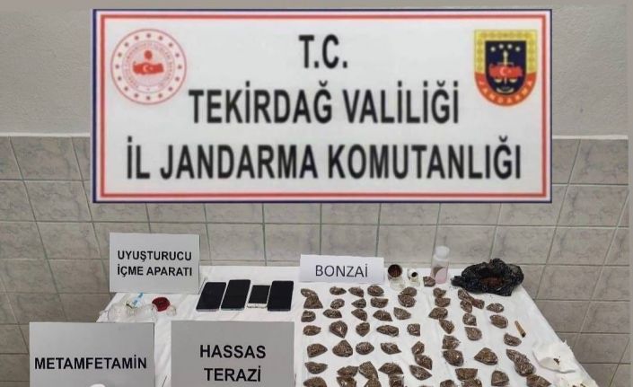 Tekirdağ’da uyuşturucu operasyonlarında çeşitli maddeler ele geçirildi