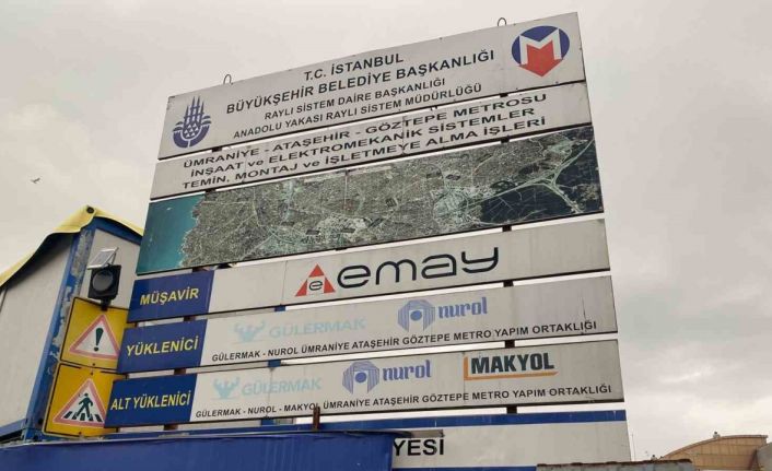 Ümraniye metro inşaatında paralarını alamayan işçilerden eylem