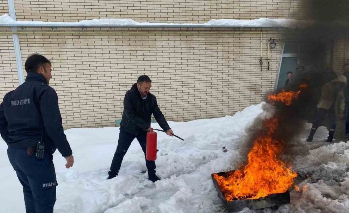 Yangın eğitimleri devam ediyor