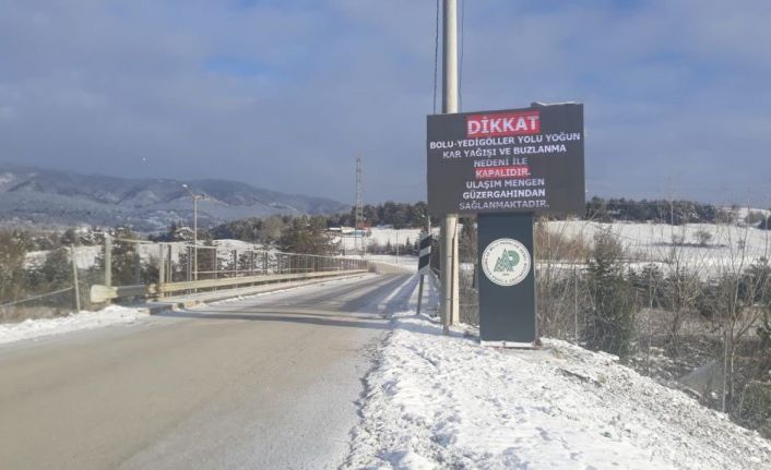 Yedigöller Milli Parkı yolu ulaşıma kapatıldı