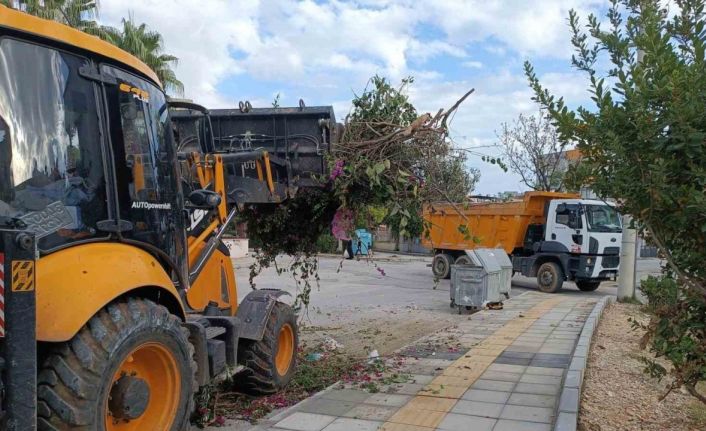 Yenişehir Belediyesi budama ve moloz atıklarını periyodik olarak topluyor