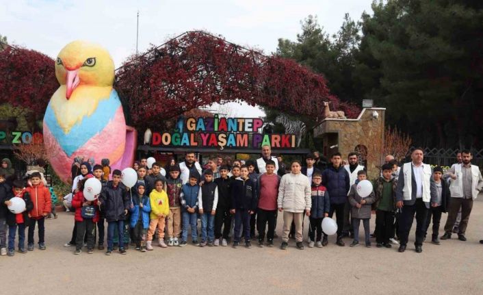 Yetim çocuklar Gaziantep Doğal Yaşam Parkı’nı gezdi