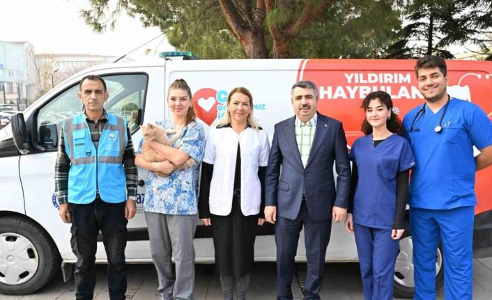 Yıldırım’da ‘can dostu’ ambulans