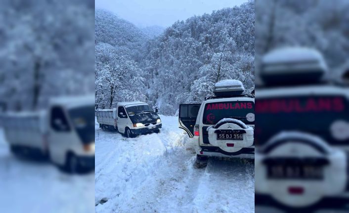 Yolda mahsur kalan 4 kişiyi UMKE kurtardı