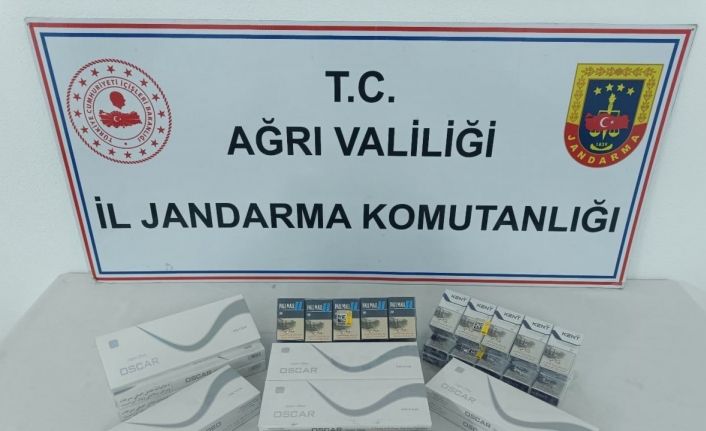 Ağrı’da çok sayıda kaçak sigara ele geçirildi