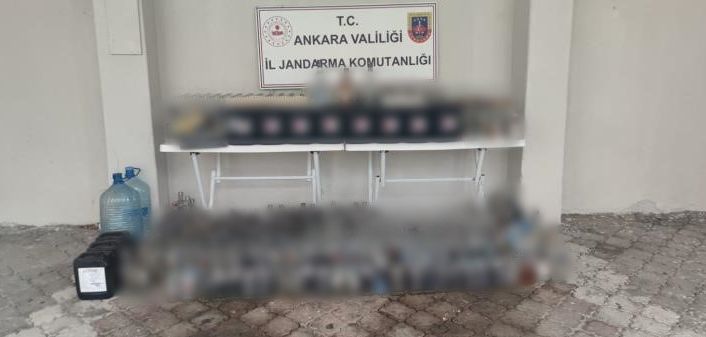 Ankara’da jandarmadan yılbaşı öncesi sahte alkol operasyonu