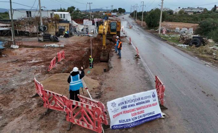 Aydın Büyükşehir Belediyesi Didim’de çalışmalarını hız kesmeden sürdürüyor