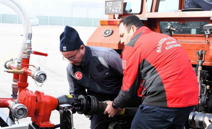 Balıkesir itfaiyesi yangınlara karşı artık daha güçlü