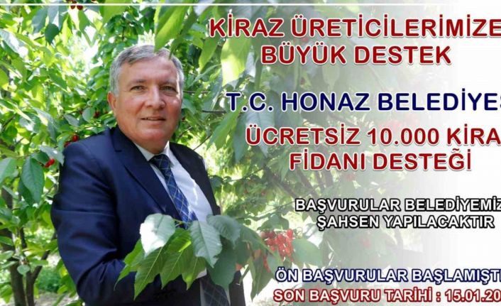 Başkan Kepenek’ten Honazlı kiraz üreticilerine büyük destek