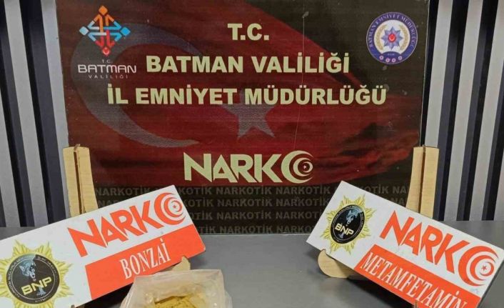 Batman’da üzerinde uyuşturucu madde bulunan şahıs tutuklandı