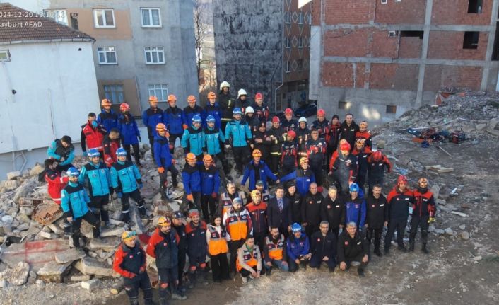 Bayburt AFAD Tokat’taki tatbikatta yer aldı