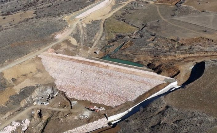 Bayburt Uluçayır Göletinde su tutulmaya başlandı