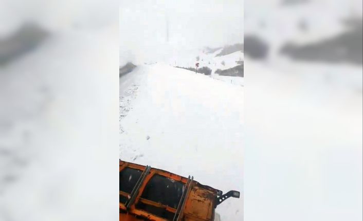 Bingöl-Erzurum karayolunda kar yağışı etkili oldu