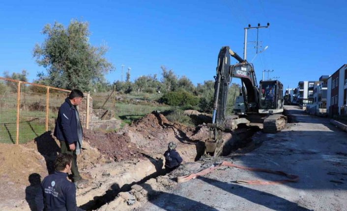 Bodrum Mumcular mahallesinde içme suyu hatları yenileniyor