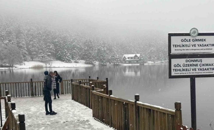 Bolu’nun incisi beyaza büründü