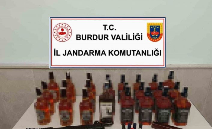 Burdur’da kaçak alkol ele geçirildi