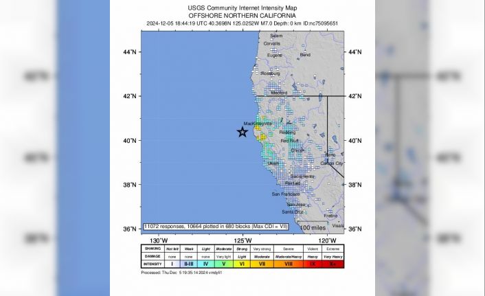 California açıklarında 7.0 büyüklüğünde deprem: Tsunami uyarısı yapıldı