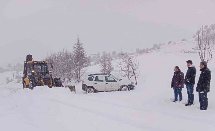 Çameli Belediyesi kar nöbetinde