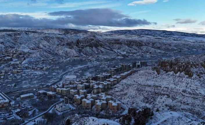 Çankırı’da seyri doyumsuz kar manzaraları