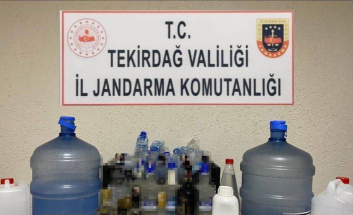 Çorlu’da kaçak alkol operasyonu