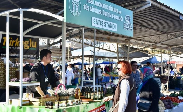 Didim Belediyesi’nin ürünleri semt pazarında vatandaşlarla buluşuyor