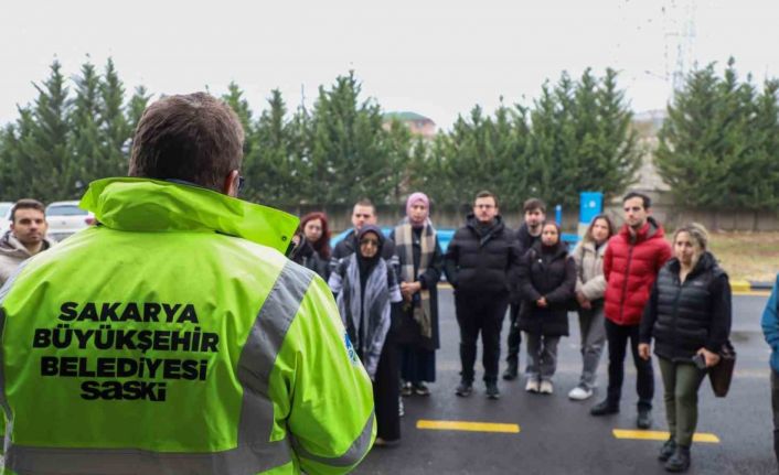 Doktor adayları arıtma tesislerine hayran kaldı