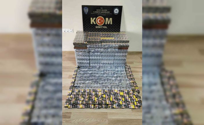 Dörtyol’da bin 168 paket gümrük kaçağı sigara ele geçirildi