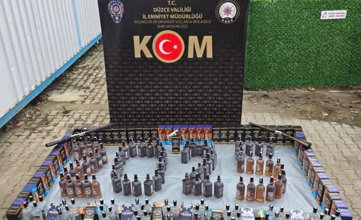 Düzce’de yılbaşı öncesi kaçak içki operasyonu