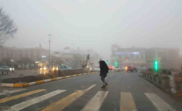 Erzincan güne sisle uyandı