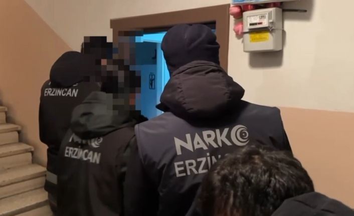 Erzincan merkezli uyuşturucu operasyonu: 9 gözaltı