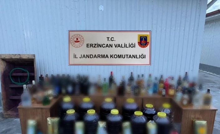 Erzincan’da sahte alkol operasyonu: 5 gözaltı