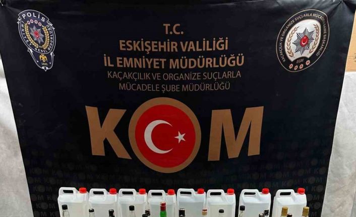 Eskişehir’de sahte içki operasyonu, 1 kişi tutuklandı