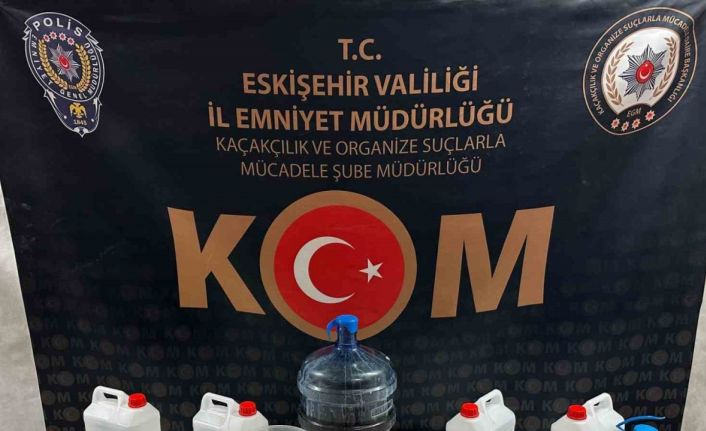 Eskişehir’de yeni yıl öncesinde sahte alkol operasyonu