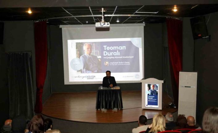 Filozof Teoman Duralı’ya anlamlı program