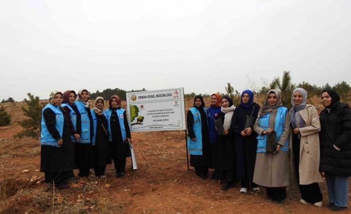 Gaziantep’te deprem şehitleri anısına hatıra ormanı oluşturuldu