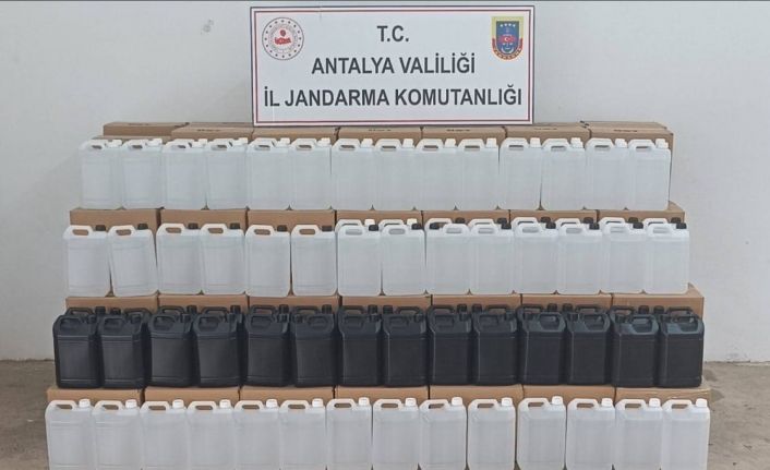 Gazipaşa’da 3 bin litre kaçak etil alkol ele geçirildi