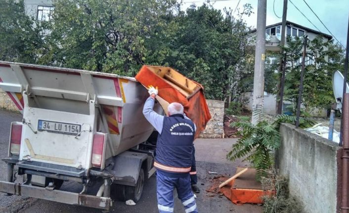 Gebze’de bu yıl tonlarca atık toplandı