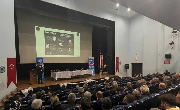 Gönen’de Muhtarlar toplantısı: Siber güvenlik ve dolandırıcılık konuları ele alındı