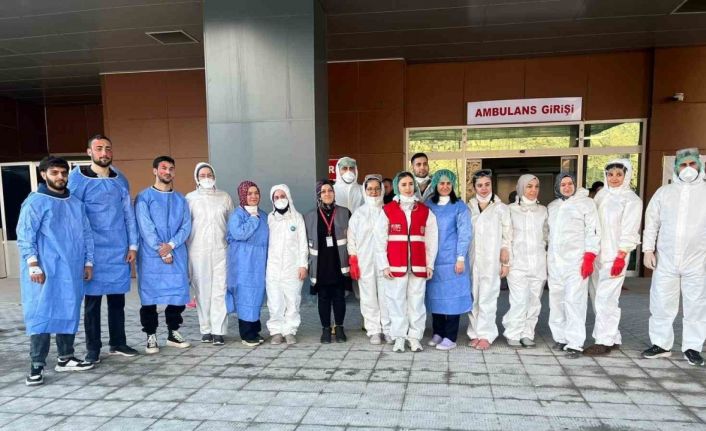 Gümüşhane Devlet Hastanesi’nde KBRN tatbikatı