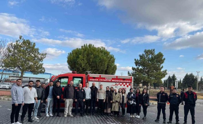 Hisarcık MYO’dan Uşak İtfaiyesi’ne teknik gezi
