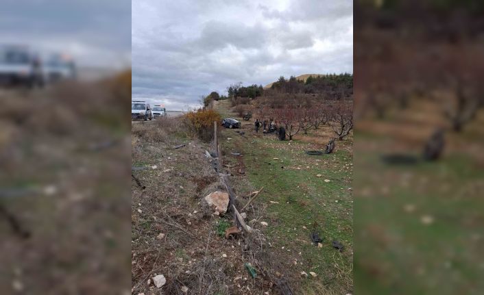 Isparta’da ehliyetsiz sürücünün kullandığı araç bahçeye uçtu: 1 yaralı