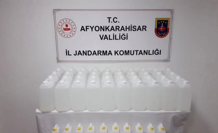 Jandarma 230 litre etil alkol ele geçirdi