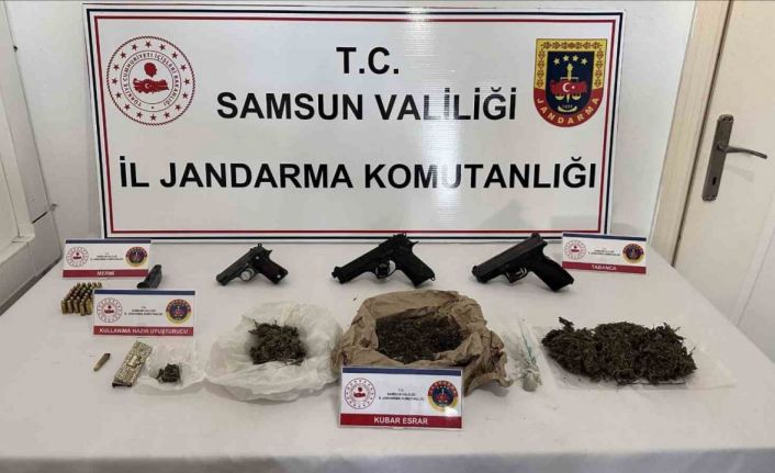 Jandarma ekiplerinden uyuşturucu ve silah operasyonu