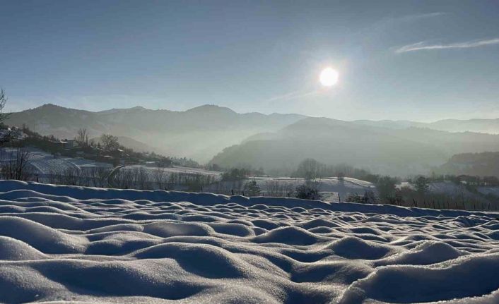 Kar ve sisin buluştuğu Ilgaz Dağı mest etti