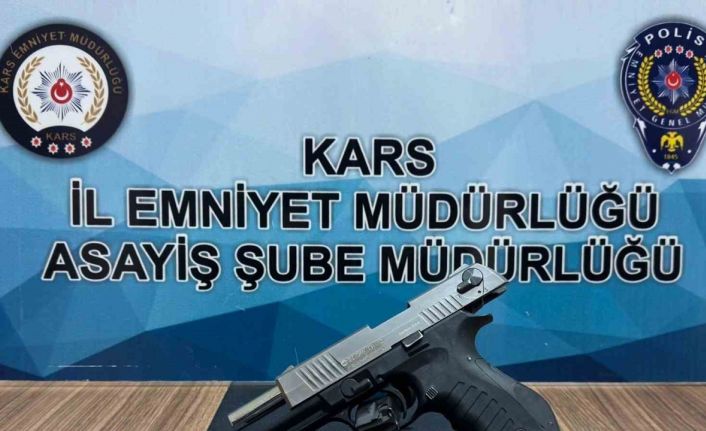 Kars’ta silah ele geçirildi