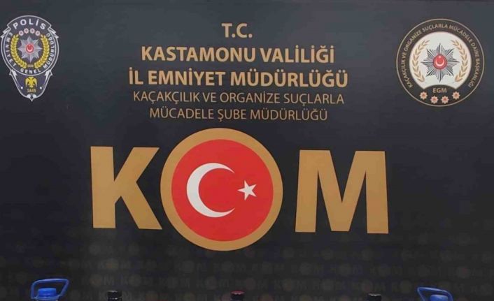 Kastamonu’da sahte alkol operasyonu: 1 gözaltı