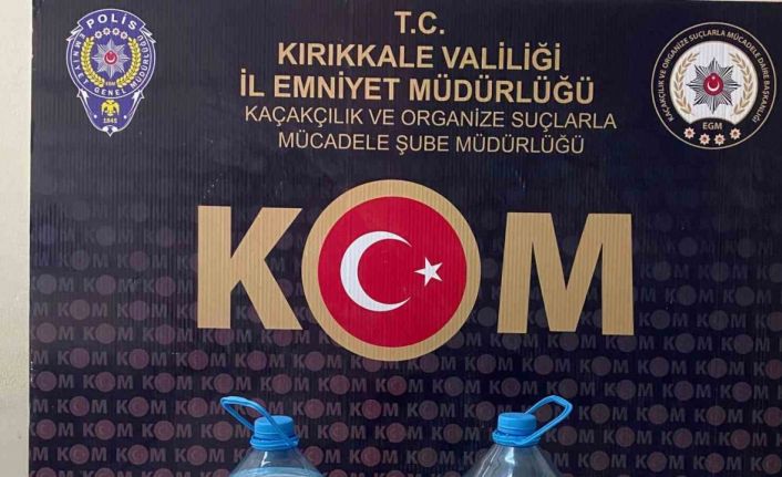 Kırıkkale’de yılbaşı öncesi kaçak içki operasyonu: 1 gözaltı