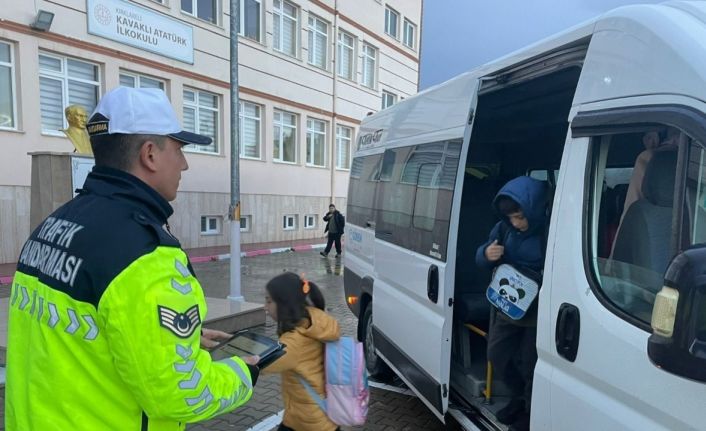 Kırklareli’nde okul servisleri denetlendi