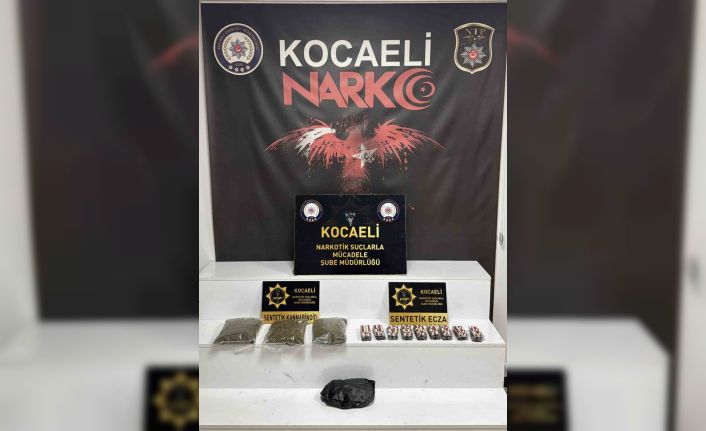 Kocaeli’de 1 kilo 824 gram uyuşturucu ele geçirildi